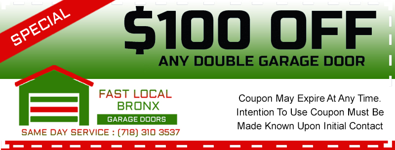 $100 off Garage Door Repair in the Bronx Coupon
